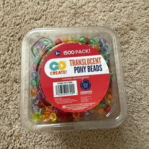 Translucent Pony Beads - 1500 Pack